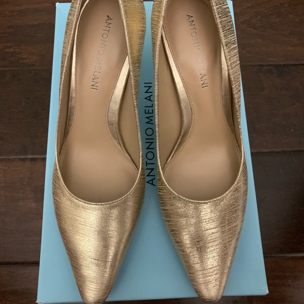 Antonio Melani heels Britt716 sand/sandgld size 7 M